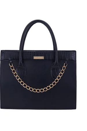 Giordano Black PU Shopper Handheld Bag