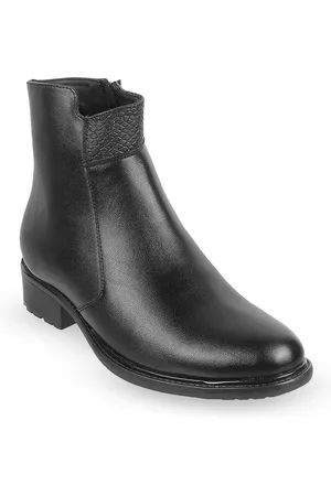 Metro Textured Mid-Top Block Regular Boots