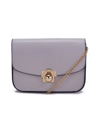 Giordano Grey PU Structured Sling Bag