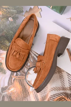 Jove Women Lightweight Tasselled Heeled Loafers