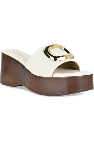 Rocia Open Toe Embellished Detail Flatform Heels