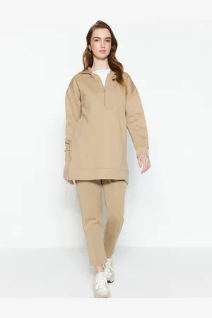 Trendyol Drop Shoulder Sleeves Hooded Tracksuit