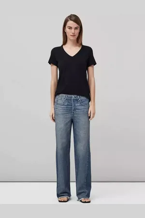 Color Capital V-Neck Short Sleeves Opaque Regular Top