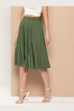 Invictus Accordian Pleated Flared Skirt