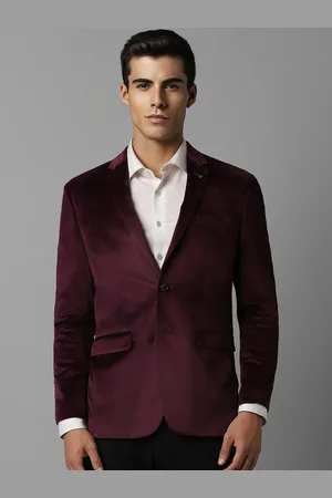 Louis Philippe Slim-Fit Single Breasted Party Blazer