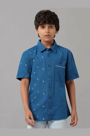 UNDER FOURTEEN ONLY Boys Opaque Conversational Printed Casual Shirt