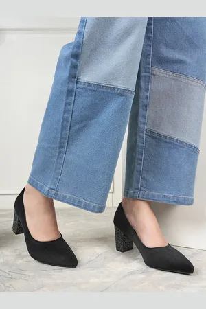Corsica Embellished Pointed Toe Party Block Pumps
