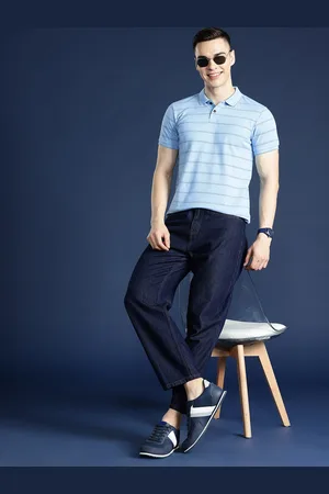 Mast & Harbour Men Polo Collar T-shirt