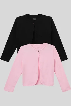 Kryptic Girls Pack of 2 Pure Cotton Buttoned Shrug