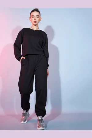 DressBerry Round Neck Fleece Top With Joggers Co-Ords