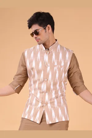 SHIWAM ETHNIX Printed Cotton Nehru Jackets