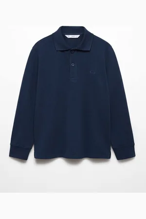 MANGO Boys Pure Cotton Polo Collar T-shirt
