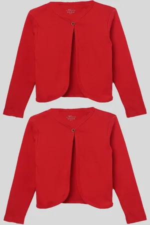 Kryptic Girls Pack of 2 Pure Cotton Buttoned Shrug