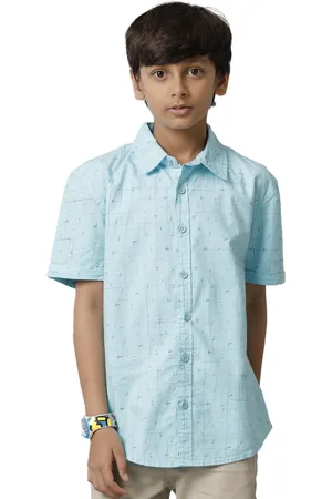 UNDER FOURTEEN ONLY Boys Opaque Cotton Printed Casual Shirt