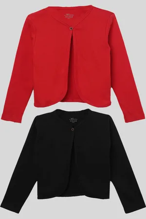 Kryptic Girls Pack of 2 Pure Cotton Buttoned Shrug