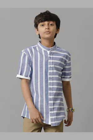 UNDER FOURTEEN ONLY Boys Multi Striped Cotton Casual Shirt