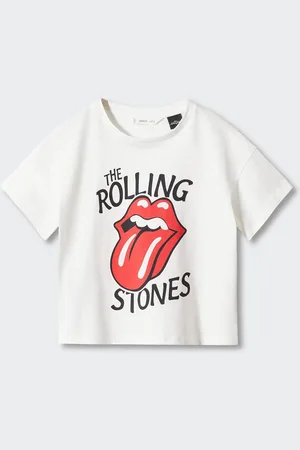 MANGO Girls Pure Cotton Graphic Printed T-shirt