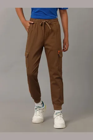 UNDER FOURTEEN ONLY Boys Mid Rise Loose Fit Cargo Trouser