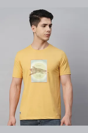 Blue Buddha Graphic Printed Round Neck Cotton T-shirt