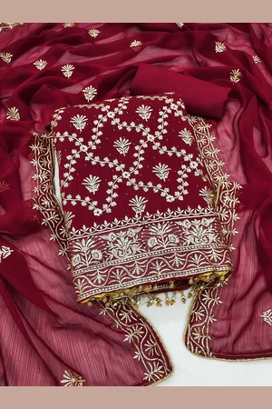Kalini Ethnic Motifs Embroidered Unstitched Dress Material