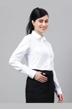 English Navy Original Self Design Long Sleeves Formal Shirt