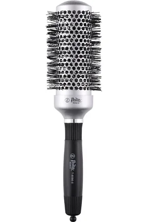 Beauty Secrets Round Hot Curling Roller Hair Brush - Grey