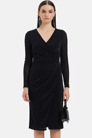 Kazo V-Neck Long Sleeves Party Dress