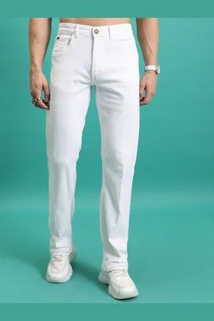 Highlander Men Straight Fit Mid-Rise Cotton Stretchable Jeans