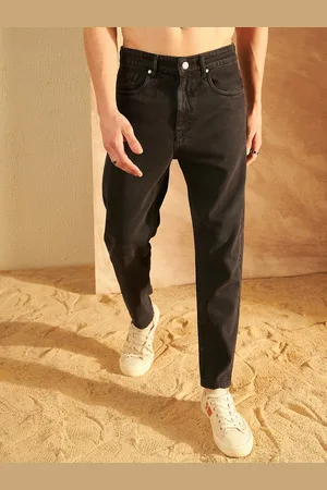 DENNISON Men Comfort Mom Fit Clean Look Cotton Jeans