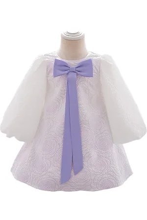 Stylecast Girls Purple Floral A-Line Party Dress