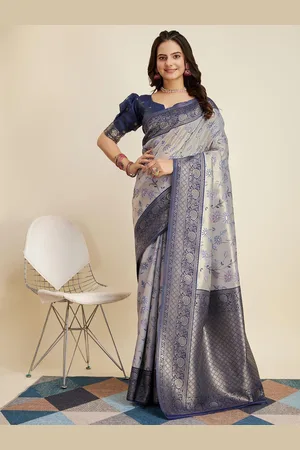 VAIRAGEE Ethnic Motifs Woven Design Zari Banarasi Saree