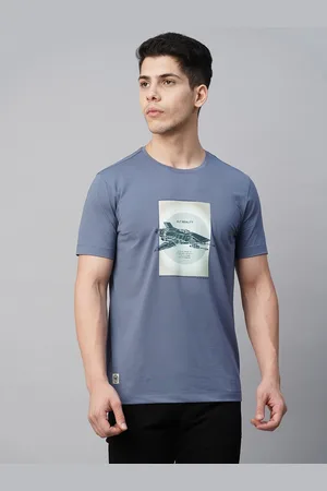 Blue Buddha Graphic Printed Short Sleeves Cotton T-shirt