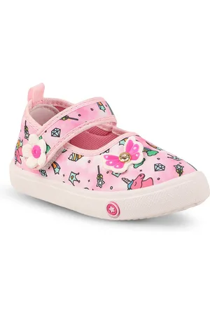 BAESD Girls Printed Embellished Comfort Insole Sneakers