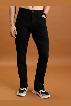 Highlander Men Straight Fit Clean Look Stretchable Jeans