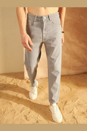 DENNISON Men Comfort Mom Fit Clean Look Cotton Jeans