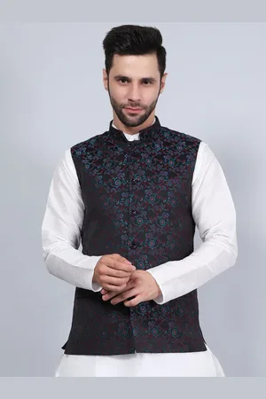 Wintage Printed Woven Nehru Jacket
