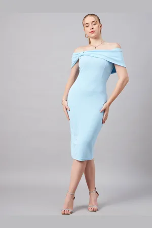 Chemistry Off-Shoulder Sheath Midi Dress