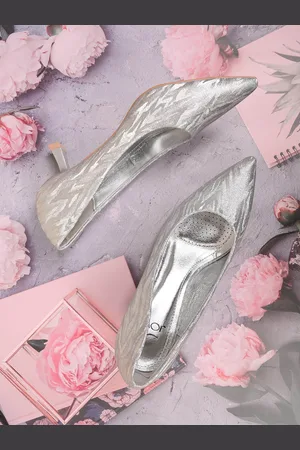Jove Printed Pointed Toe Kitten Heels