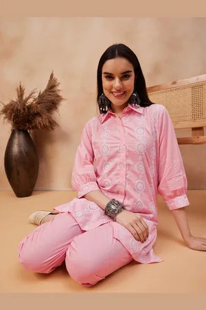Anouk Embroidered Pure Cotton Top & Trouser