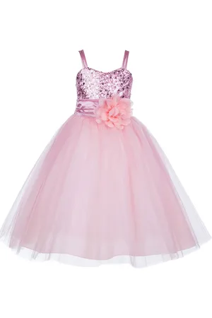 BAESD Girls Embellished Fit & Flare Party Dress