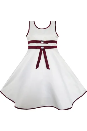 BAESD Girls Satin Fit & Flare Party Dress