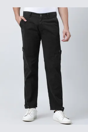 Buy Black Trousers & Pants for Men by BENE KLEED Online