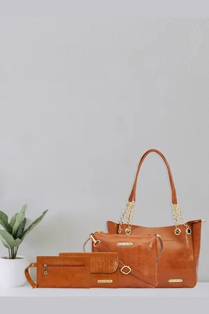 Bagsy Malone Set Of 4 Textured Structured Handbags & Wallets