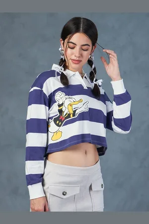 Bewakoof Looney tunes Printed Polo Collar Oversized T-Shit