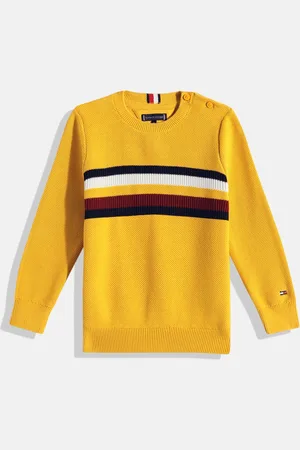 Tommy Hilfiger Boys Striped Pure Cotton Pullover