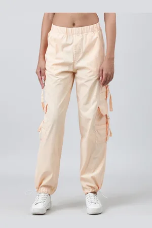 Bene Kleed Women Pure cotton Cargo Parachute Trouser