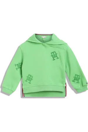 Tommy Hilfiger Girls Conversational Printed Hooded Sweatshirt