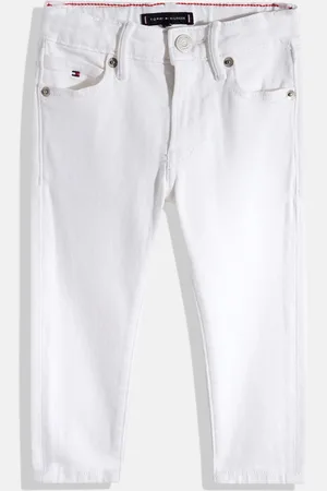 Tommy Hilfiger Boys Straight Fit Embroidered Stretchable Jeans