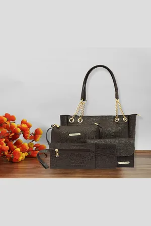 Bagsy Malone Set Of 5 Textured Structured Handbags & Wallets