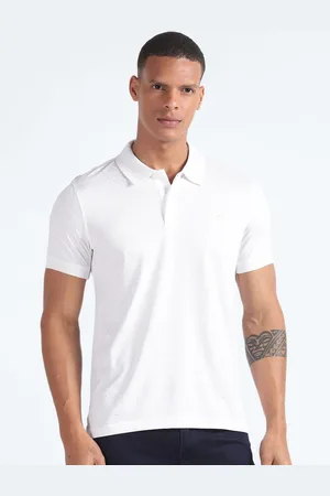 Flying Machine Men Polo Collar Mercerised Cotton Tshirt